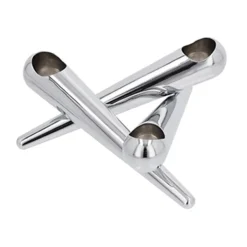 Uyuni Lighting Uyuni Bonfire candle sticks 3 arms, Chrome Silver-coloured Online