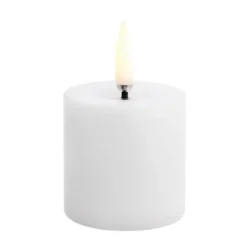 Uyuni Lighting Uyuni LED Block Candle melted, , Ø5x4.5 cm White Sale