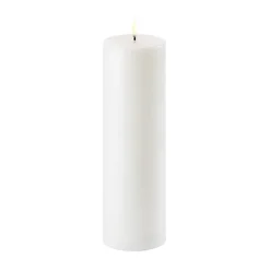 Uyuni Lighting Uyuni LED Block candle Ø7.8 cm, 25 cm White Online