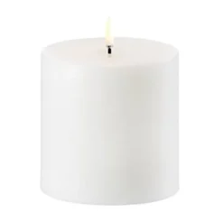 Uyuni Lighting Uyuni LED Block candle Ø10.1 cm, 10 cm White