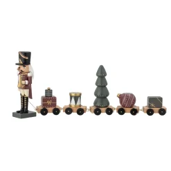 Bloomingville Vadim nut cracker train decoration 50 cm, Green Multi Discount