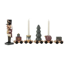 Bloomingville Vadim nut cracker train decoration 50 cm, Green Multi Discount