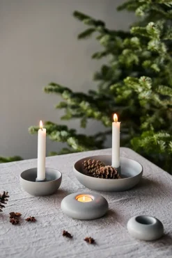 Scandi Living Valley candle sticks Ø21 cm, Grey Hot