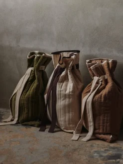 Ferm Living Vari quilted sack 50x70 cm, Velvet-tan Beige Outlet