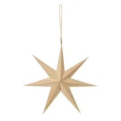 Broste Copenhagen Venice wooden star Ø20 cm, Natural Beige Sale