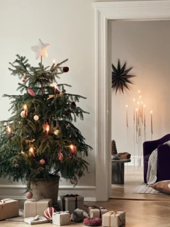 Broste Copenhagen Venok Christmas star ornament Ø70 cm, fungi Brown Outlet