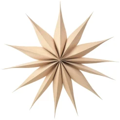 Broste Copenhagen Venok Christmas star ornament Ø70 cm, natural Brown Clearance