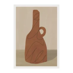 Paper Collective Vessel 02 poster, 50x70 cm RedBrown