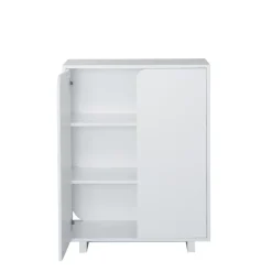 1898 Vidja cabinet, lack. low. coated doors White Hot