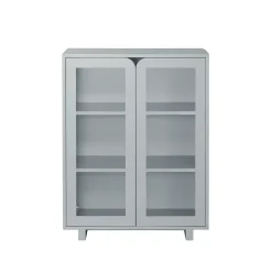 1898 Vidja low display cabinet, Grey Outlet