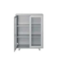 1898 Vidja low display cabinet, Grey Outlet