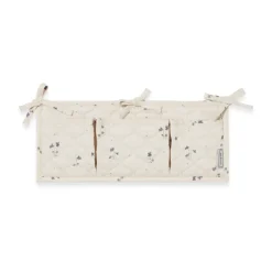 Garbo&Friends Viola Satin quilted bed pocket, 18x43 cm Blue Hot