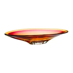 Kosta Boda Vision saucer Ø52.5 cm, Pink-bärnsten PinkOrange Outlet