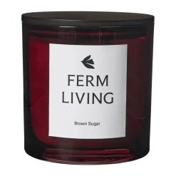 Ferm Living Vitto scented candle 50 h, Dark Grape Green Hot