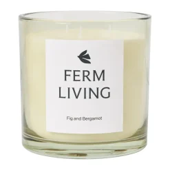 Ferm Living Vitto scented candle 50 h, Light Celedon White