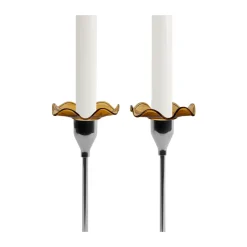 Sagaform Viva candle cuff 2-pack, Amber BrownOrange Sale