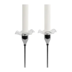 Sagaform Viva candle cuff 2-pack, Clear Transparent Discount