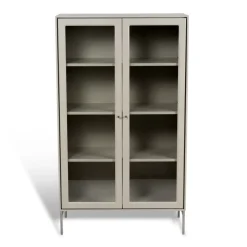 Mavis Volt display cabinet 130 cm , Details in stainless steel Beige Online