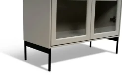 Mavis Volt display cabinet 130 cm , Details in black Beige Outlet