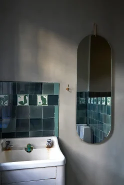MOEBE Wall mirror 40.4x146.9 cm, Brass Gold-coloured Hot