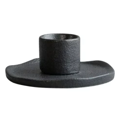 DBKD Wave candle sticks, Cast iron Black Clearance