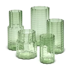 Serax Waves 04 vase Ø18x21 cm, -clear Green Hot