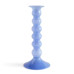 HAY Wavy candle holder large 21 cm, Jade light Blue Sale