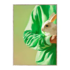 Paper Collective White Rabbit poster, 30x40 cm Green Discount