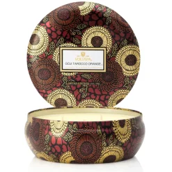 Voluspa 3-wick in a tin candle 60 hours, Goji & Tarocco Orange Multi Outlet