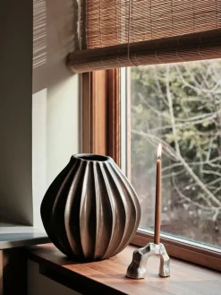Broste Copenhagen Wide Vase M 25 cm, Brown Best