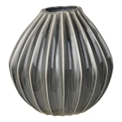 Broste Copenhagen Wide vase smoked pearl, 30 cm Grey Hot