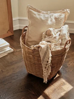 Broste Copenhagen Will storage basket, 45xØ45 cm Beige Online