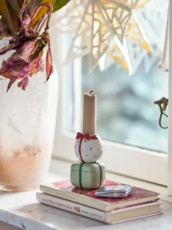 Bloomingville Wish candle holder, White- Green Discount