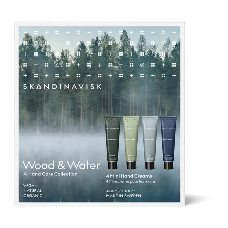 Skandinavisk Wood & Water mini hand cream 4 pieces, 30 ml Multi