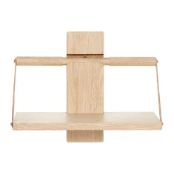 Andersen Furniture Wood Wall wall shelf Small 30x18x24 cm, Oak Brown