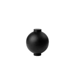 Kristina Dam Studio Wooden Sphere bowl Ø12x15 cm, Black Online