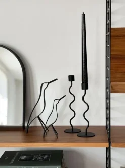 Cooee Design Woody Bird high 18 cm, stained oak Black Clearance