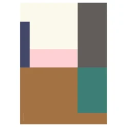Paper Collective Wrong Geometry poster, model 03, 50x70 cm Multi