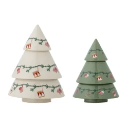 Bloomingville Yule decoration Christmas trees 2 pieces, -green Beige Hot